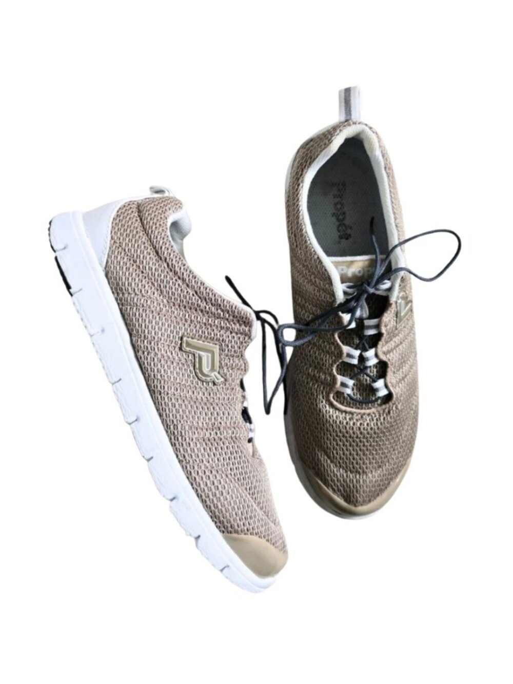 Propet Travel Walker II Taupe Mesh Size 9 Women's Athletic Sneakers W3239